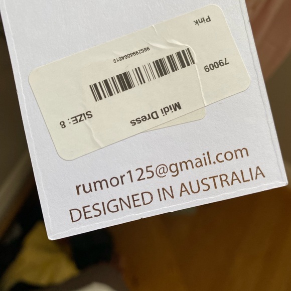 NWT RUMOR blush pink midi boho dress size 8 - Picture 8 of 8